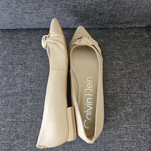 Calvin Klein Nude Flats
